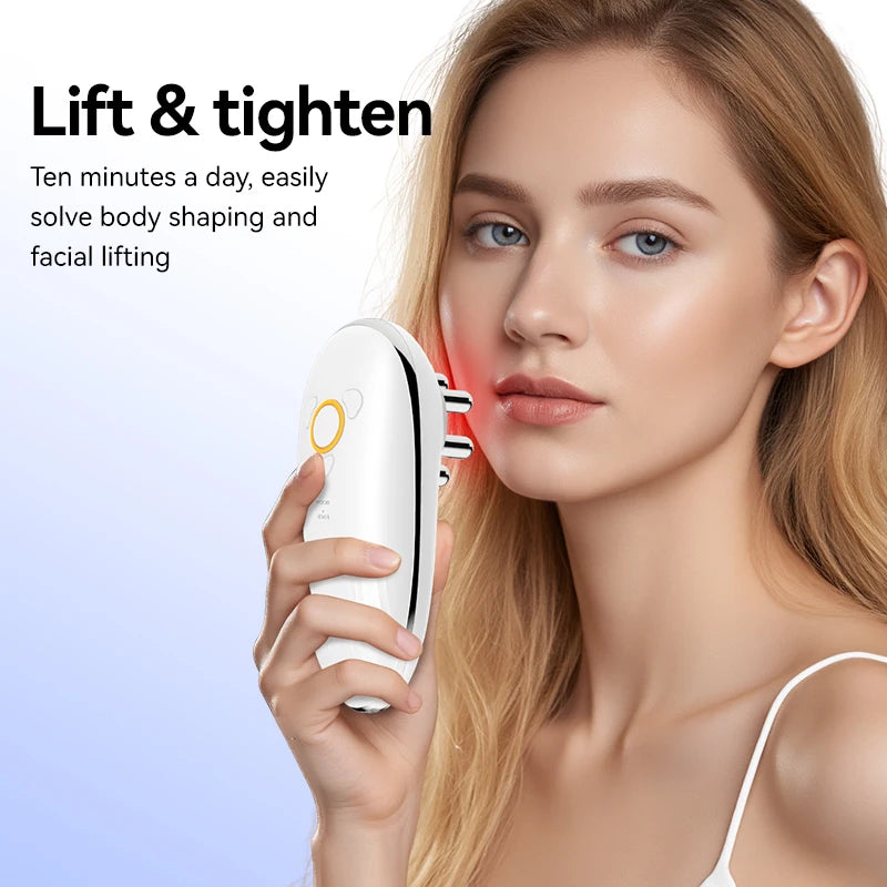 GlowFlow™ Lymphatic Drainage Massager — Heat + Vibration + Red Light
